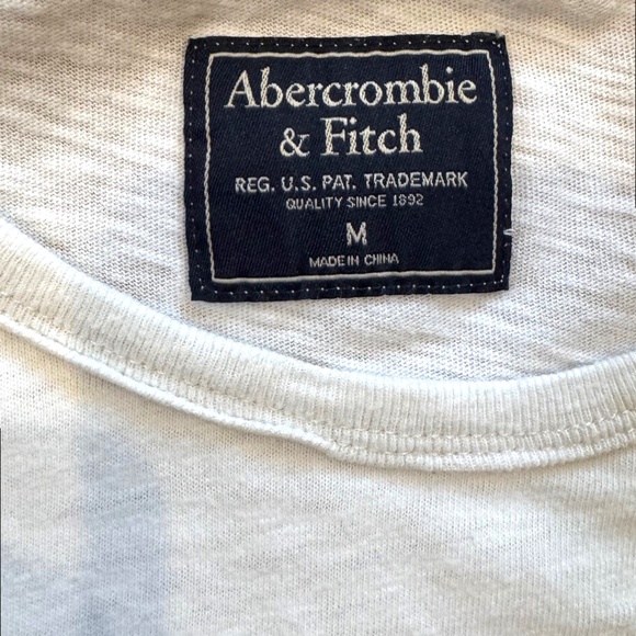 Abercrombie & Fitch Men’s  Tee Size M – White - Picture 3 of 4